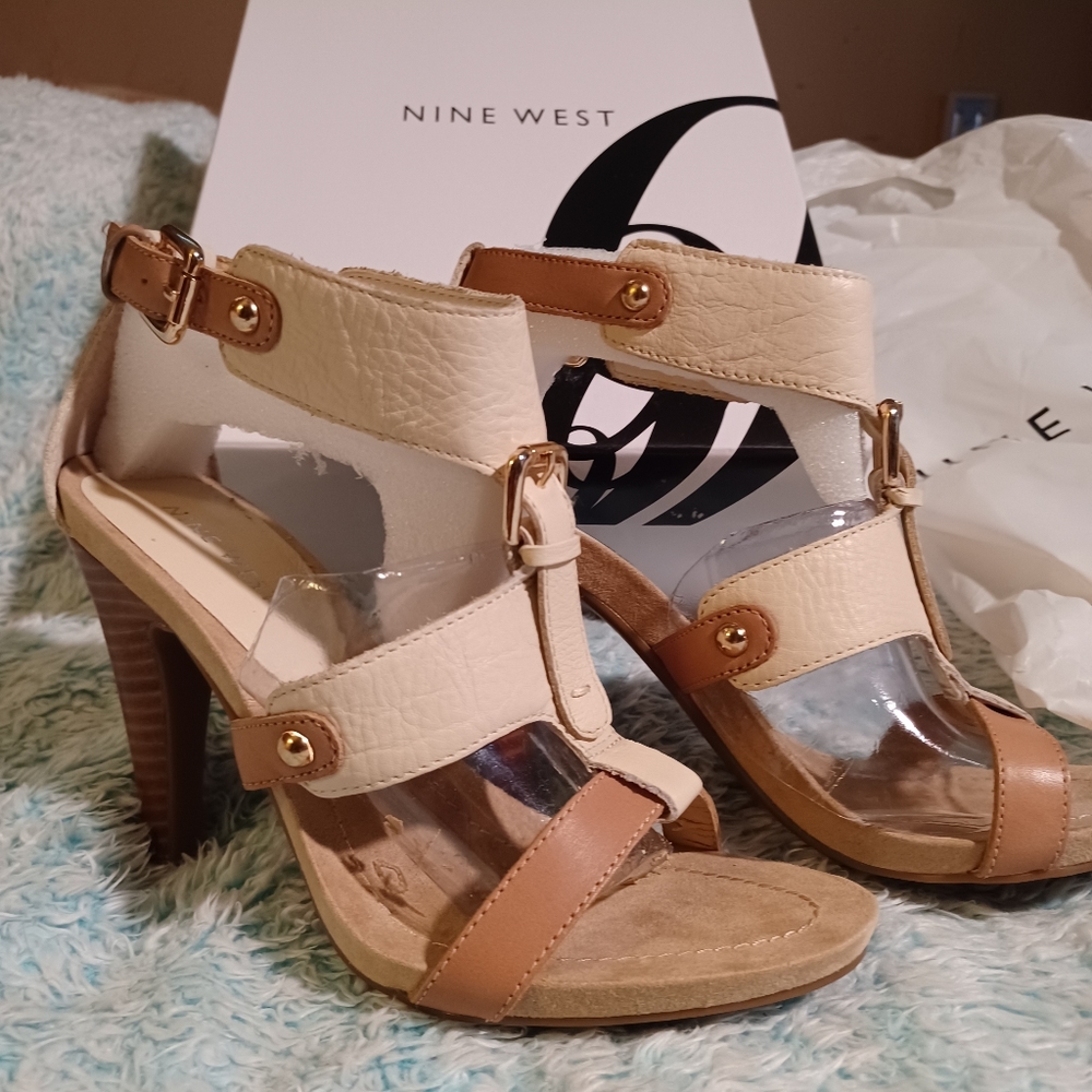 New Nine West beautiful Leather 3" heels